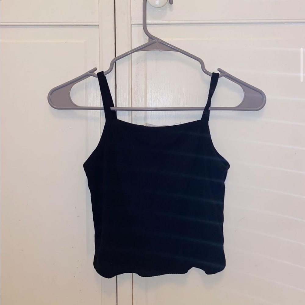 Black tank top